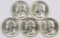 Lot of (5) 1955 D Washington Silver Quarters.