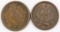 Lot of (2) Civil War Tokens.