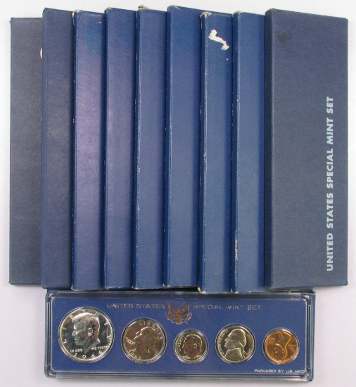 Lot of (10) U.S. 1966 Special Mint Sets.