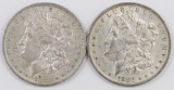 Lot of (2) 1882 O Morgan Dollars.
