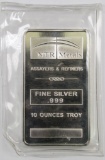 NTR Metals 10oz. Silver .999 Ingot.