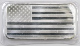 American Flag 10oz. .999 Fine Silver Ingot.