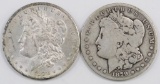 Lot of (2) Morgan Silver Dollars.