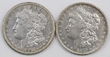 Lot of (2) Morgan Silver Dollars.