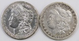 Lot of (2) Morgan Silver Dollars.