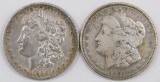 Lot of (2) Morgan Silver Dollars.