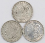 Lot of (3) 1921 P Morgan Silver Dollars.