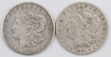 Lot of (2) Morgan Silver Dollars.