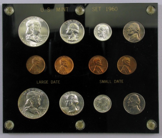 1960 U.S. Mint Set in Capital Holder.