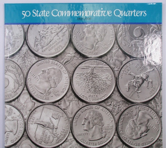 50 State Commemorative Quarters Album 1999-2008 containing the first (20) Colorized Quarters.