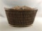 Vintage lined basket