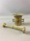 Vintage brass Mortar and Pestal Apothecary pill herb grinder