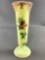 Antique Custard Glass vase Victoria
