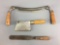 Group of 3 Antique Folding Draw Knife and more
