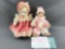 Group of 2 dolls, one clown
