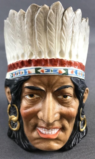 Antique Native American Bisque Holder
