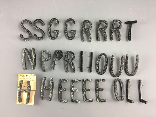 Group of 26 Rede Rite Metal Letters