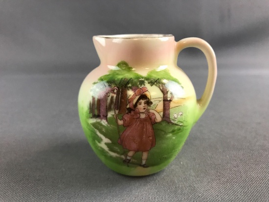 Antique Little Bo Peep Creamer/miniature pitcher