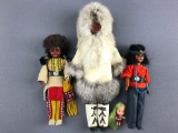 Group of 4 Vintage dolls