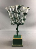 Vintage Petites Choses Topiary Metal tree bud vases