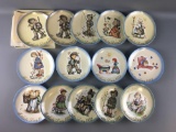 Group of 14 Vintage Schmid Mother's Day Limited Edition Plates