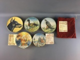 Group of 5 Vintage Signed and Numbered Limited Edition by V. Tiziano Plates