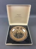 Vintage Franklin Mint Limited Edition Solid Sterling Silver Cardinal Plate