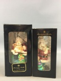 Group of 2 Christopher Radko Santa Ornaments