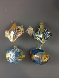 Group of 4 Polonaise Fish Ornaments