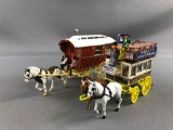 2 horse drawn carriage Matchbox special edition models of yesteryear