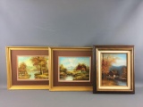 Group of 3 Oil Paintings