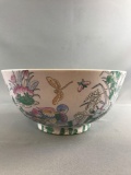 Large decorative Oriental bowl