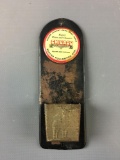 Vintage Advertising Chicago Dryers and Cleaners Wooden Match Holder