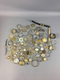 Group of Vintage Miscellaneous Pocket Watches and Wristwatch Parts