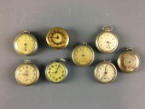 Group of 8 Antique Pocket Watches