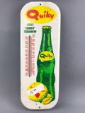 Quiky Metal Advertising Thermometer Vintage