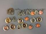 Group of 14 Vintage Photo Charms