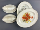 Group of Gravy boats and platters