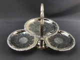 Queen Anne silver plated multi tier server