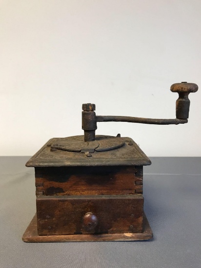 Antique coffee grinder