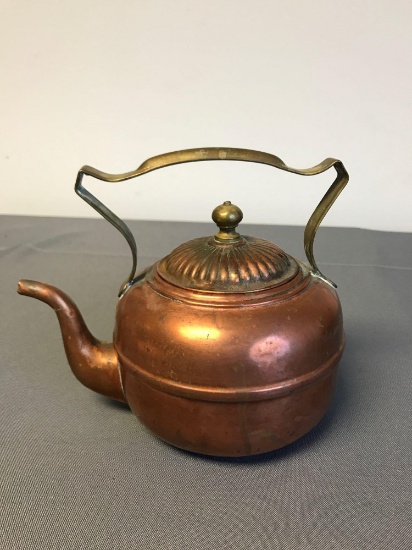 Antique Copper tea kettle