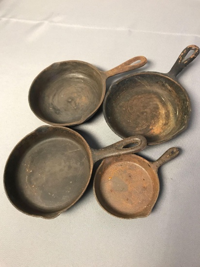 Group of Vintage Cast Iron pans