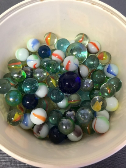 Group of modern marbles