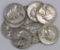 Lot of (10) Washington Silver Quarters.