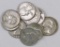 Lot of (10) Washington Silver Quarters.