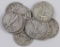 Lot of (10) 1944 D Walking Liberty Half Dollars.