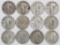 Lot of (12) Standing Liberty Silver Quarters.