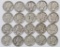 Lot of (20) Mercury Silver Dimes.