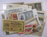 Lot of over (100) Foreign Collector Currency & more.