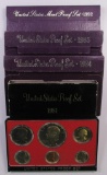 Lot of (5) U.S. Proof Sets.